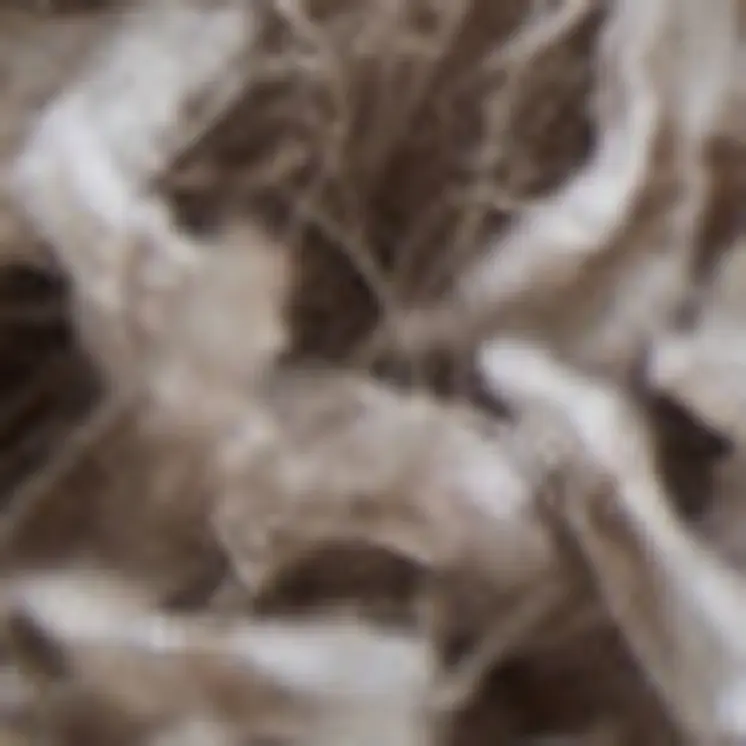 8' X 11' Beige Shag Hand Tufted Area Rug