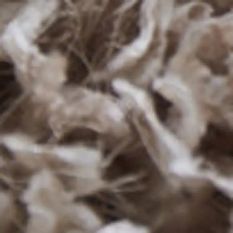 8' X 11' Beige Shag Hand Tufted Area Rug