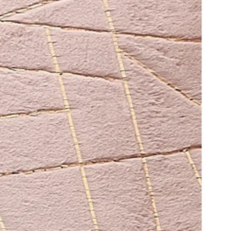 6' X 9' Pink and Gold Faux Fur Abstract Shag Non Skid Area Rug