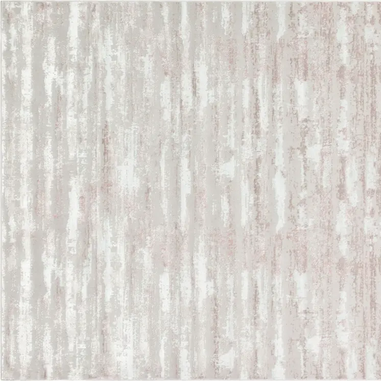8' X 11' Pink Beige And Off White Abstract Washable Area Rug