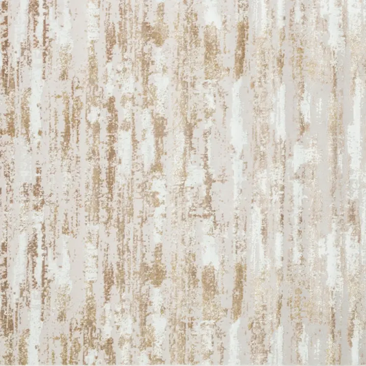 5' X 8' Beige Ivory And Off White Abstract Washable Area Rug
