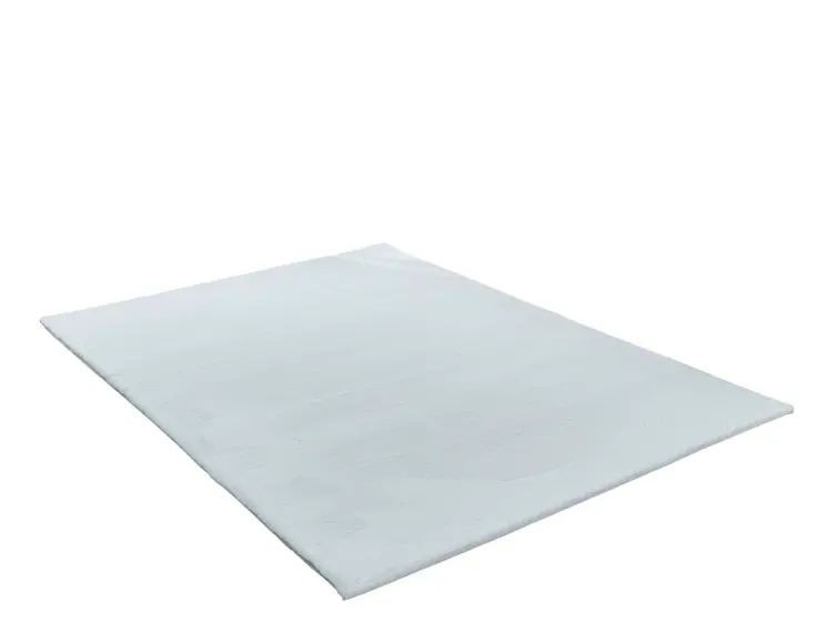 5' X 8' Light Gray Faux Fur Shag Non Skid Area Rug