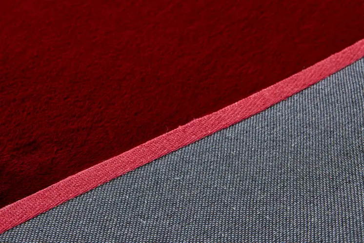 7' X 10' Red Faux Fur Shag Area Rug