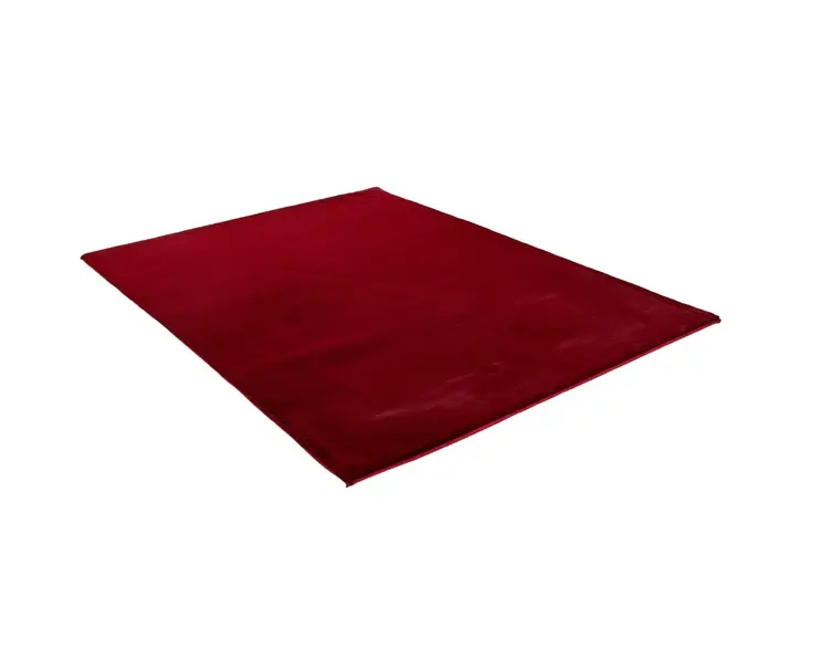 7' X 10' Red Faux Fur Shag Area Rug