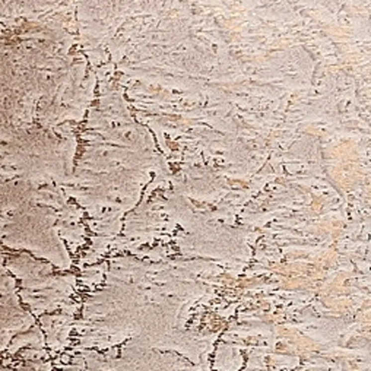 2' X 3' Beige and Gold Faux Fur Abstract Shag Non Skid Area Rug