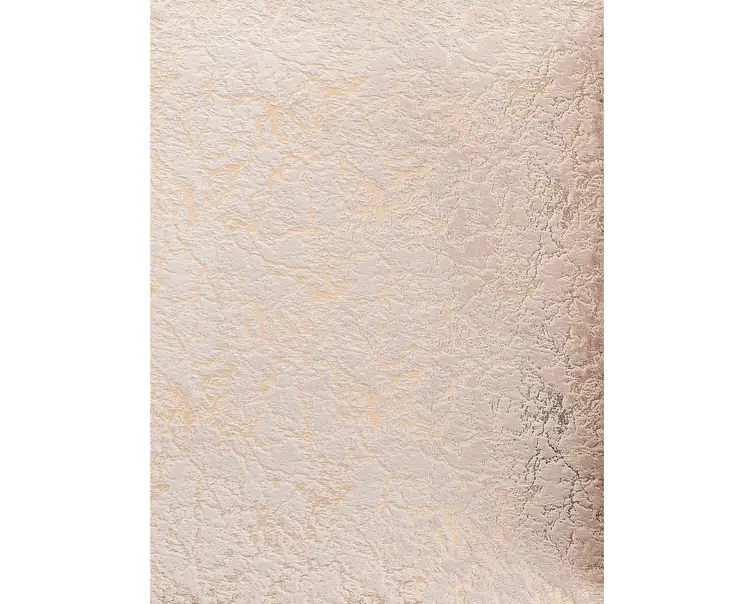 5' X 7' Beige and Gold Faux Fur Abstract Shag Non Skid Area Rug