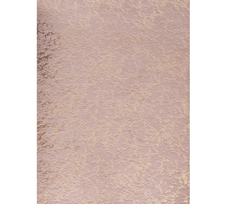 4' X 6' Pink and Gold Faux Fur Abstract Shag Non Skid Area Rug