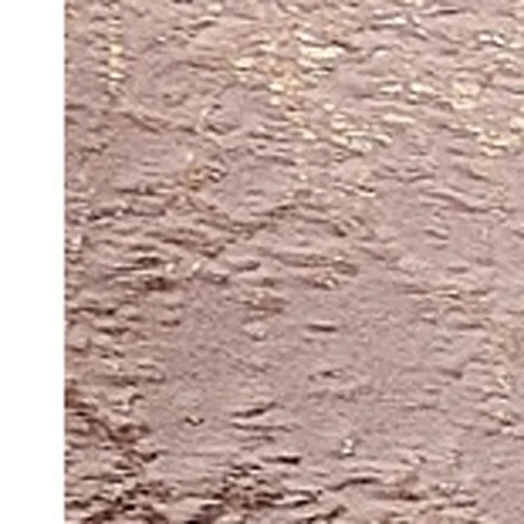 5' X 7' Pink and Gold Faux Fur Abstract Shag Non Skid Area Rug