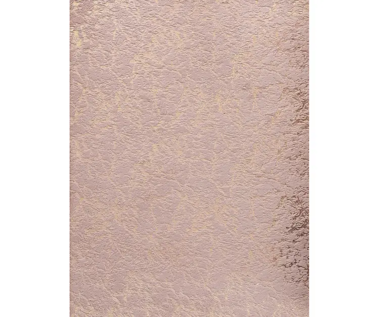 8' X 11' Pink and Gold Faux Fur Abstract Shag Non Skid Area Rug