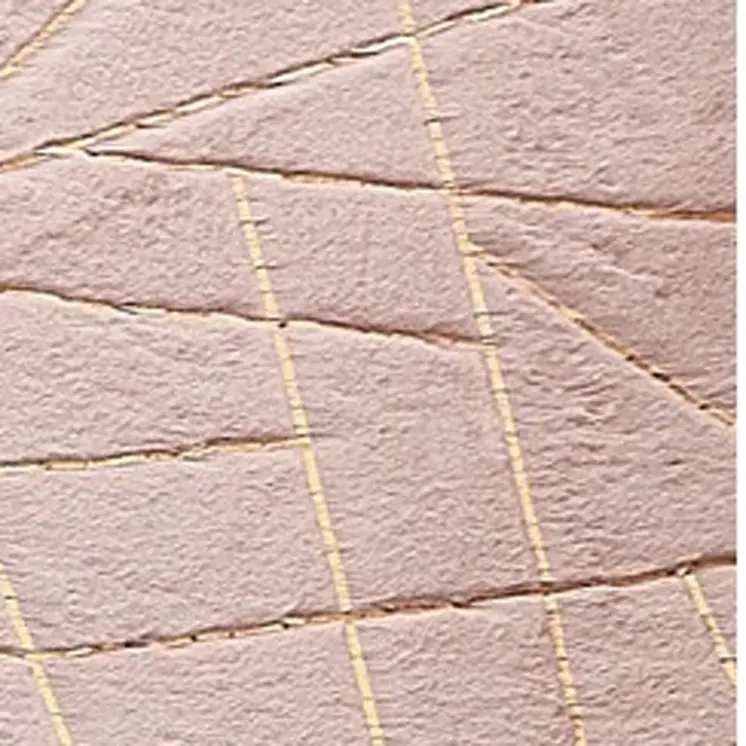 2' X 3' Pink and Gold Faux Fur Abstract Shag Non Skid Area Rug