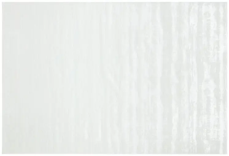 3' X 5' White Abstract Washable Non Skid Area Rug