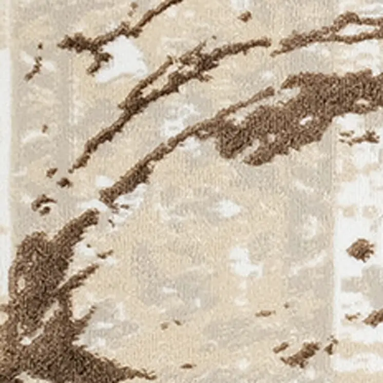 9' X 12' Beige and Gold Abstract Area Rug