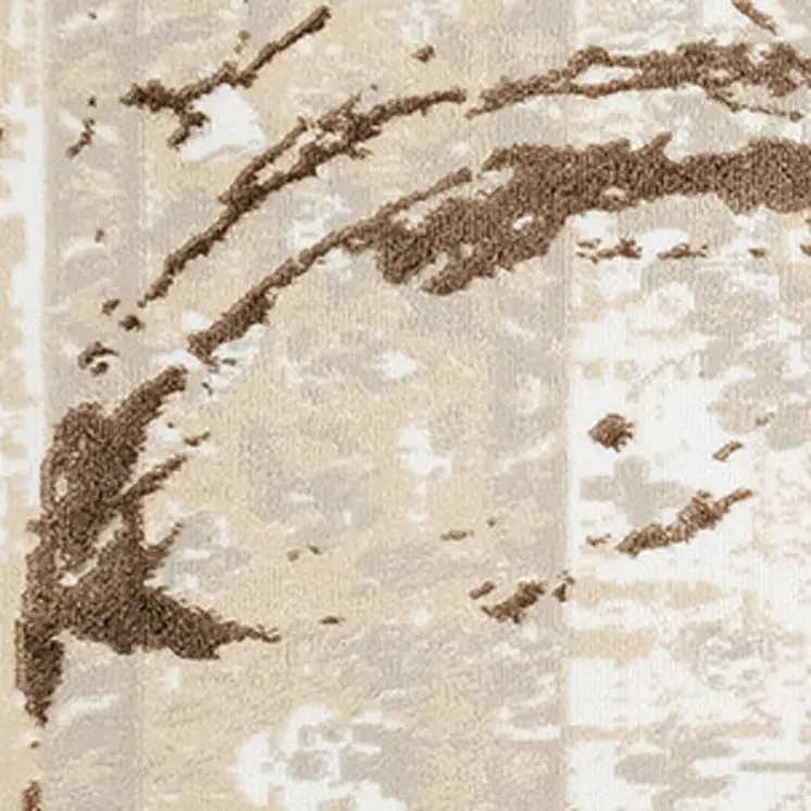 9' X 12' Beige and Gold Abstract Area Rug