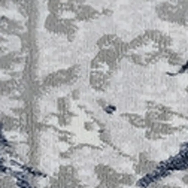 8' X 11' Ivory Blue And Gray Abstract Area Rug