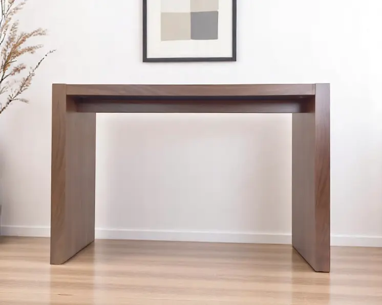 60" Brown Wood Rectangular Bar Table
