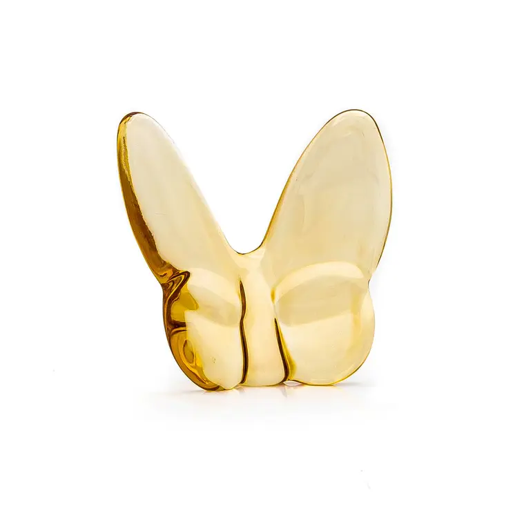 3" Gold Crystal Butterfly Figurine Tabletop Sculpture