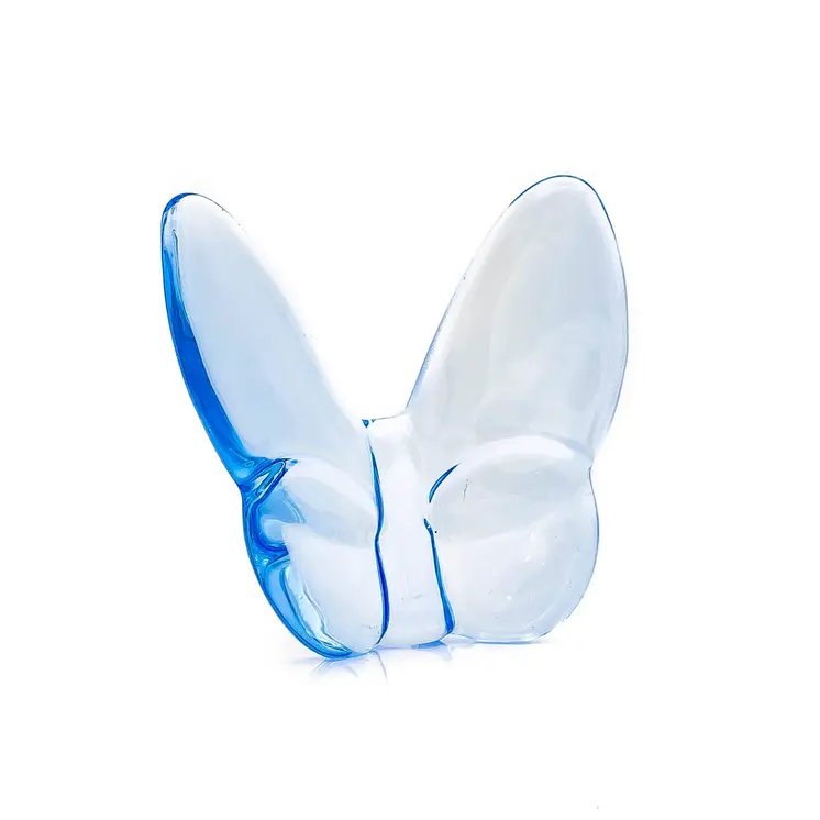 3" Aqua Crystal Butterfly Figurine Tabletop Sculpture