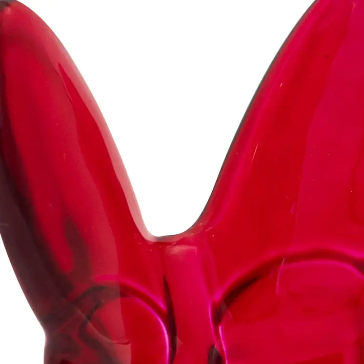 3" Red Crystal Butterfly Figurine Tabletop Sculpture