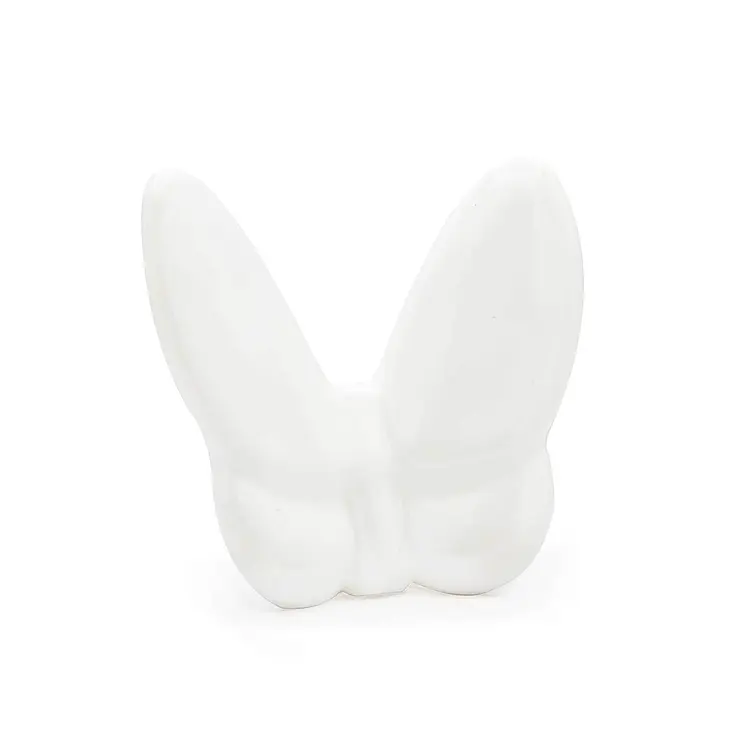 3" White Crystal Butterfly Figurine Tabletop Sculpture