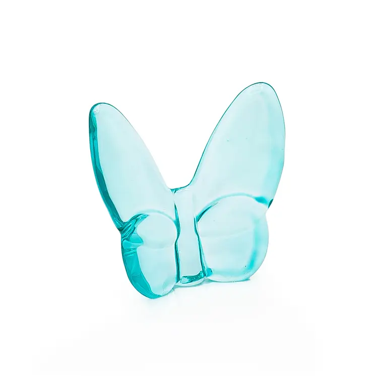 3" Turquoise Crystal Butterfly Figurine Tabletop Sculpture