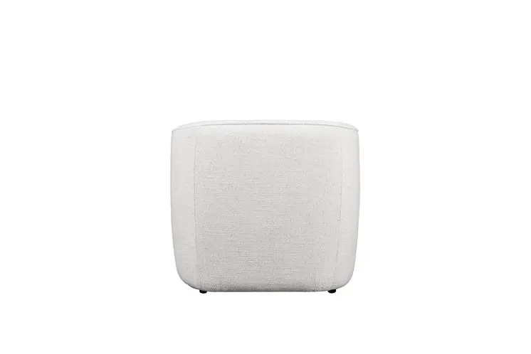 32" Off White Fabric Barrel Club Chair