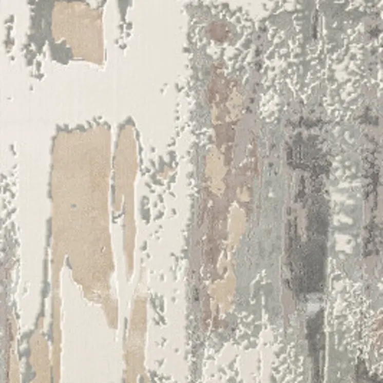 10' X 14' Beige Ivory and Gray Abstract Area Rug