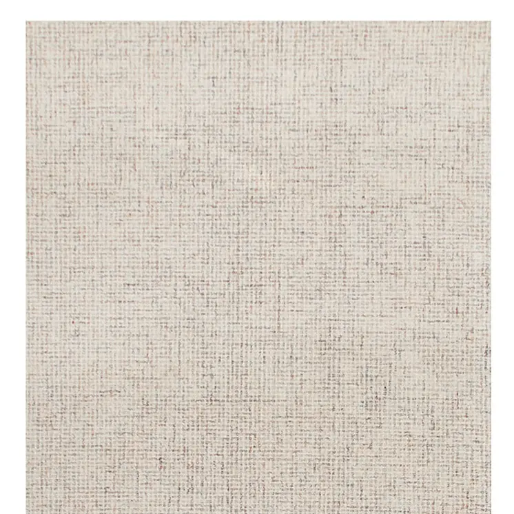 8' Beige And Brown Wool Abstract Hand Tufted Runner Rug