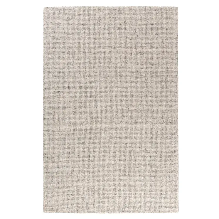 10' X 14' Brown Wool Checkered Hand Tufted Area Rug
