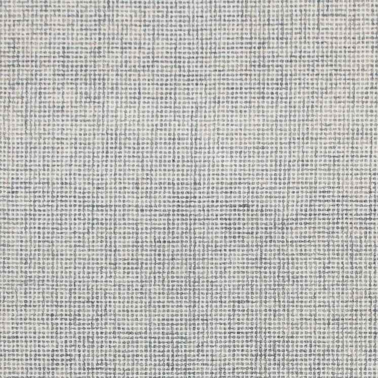 8' X 10' Blue and Ivory Wool Abstract Hand Tufted Area Rug