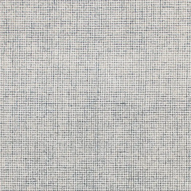 9' X 12' Blue and Ivory Wool Abstract Hand Tufted Area Rug