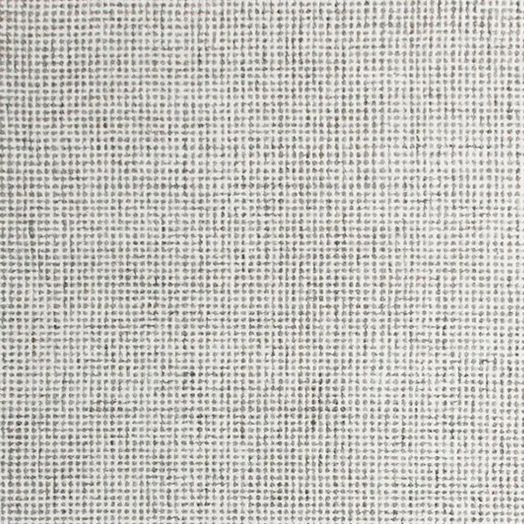 8' Gray And Ivory Wool Checkered Hand Tufted Runner Rug