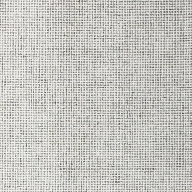 5' X 7' Gray and Ivory Wool Checkered Hand Tufted Area Rug