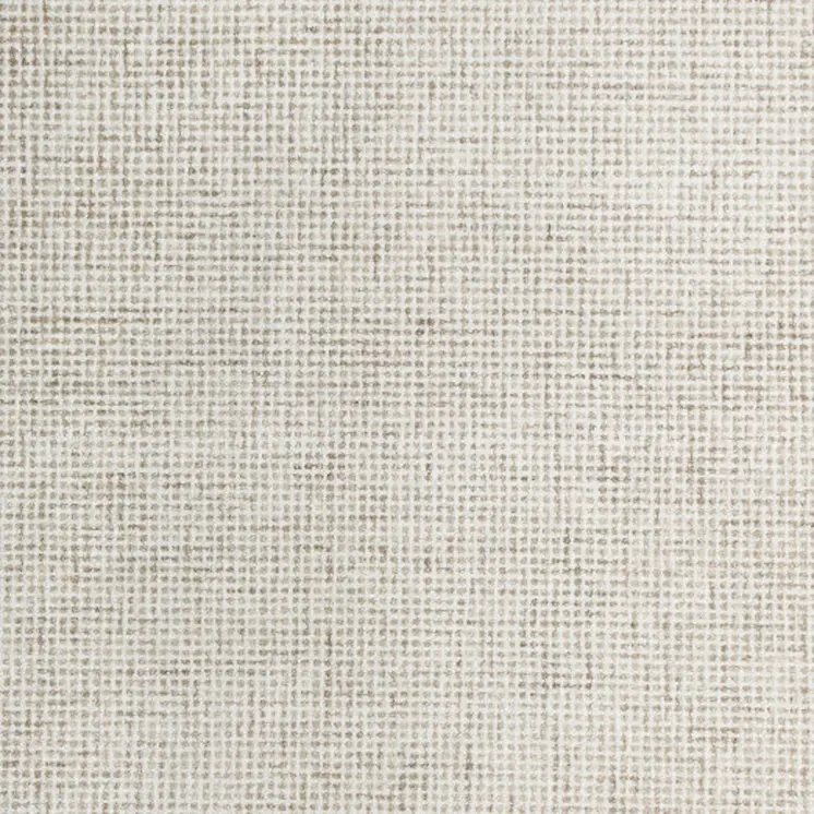 8' X 10' Beige and Ivory Wool Checkered Hand Tufted Area Rug