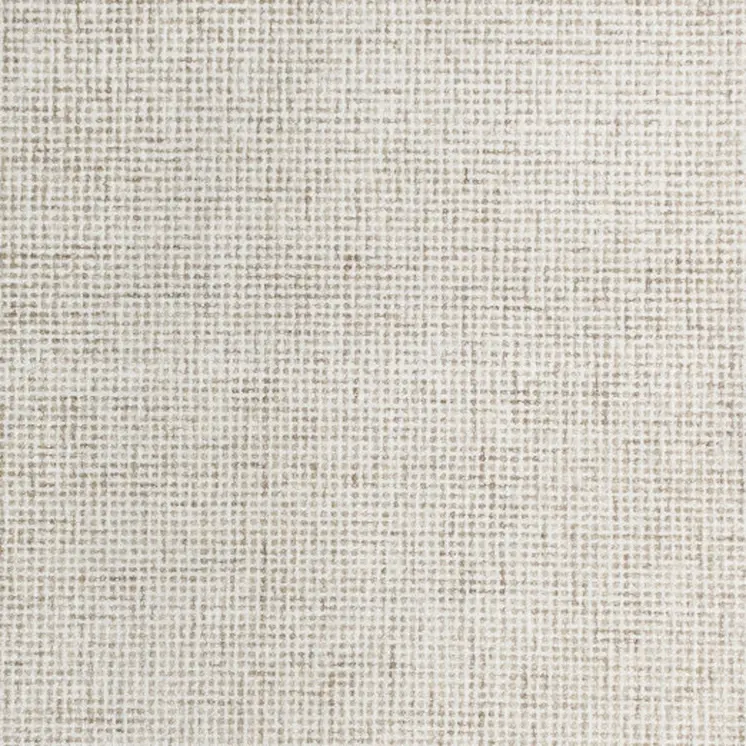 9' X 12' Beige and Ivory Wool Checkered Hand Tufted Area Rug