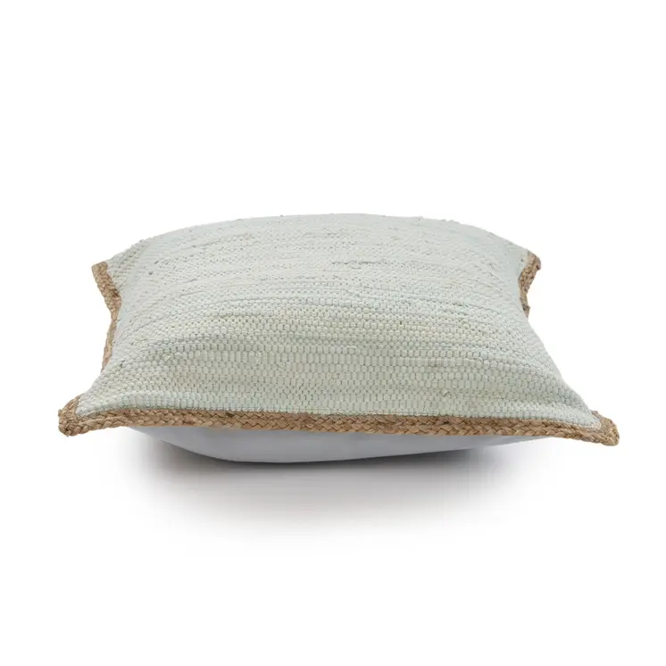 Set of Two Gray Cotton Throw Pillow