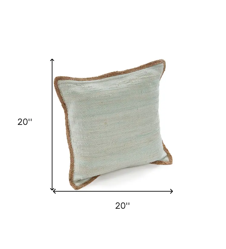 Set of Two Gray Cotton Throw Pillow