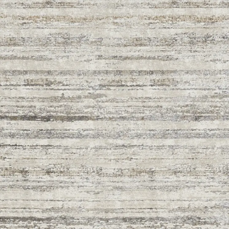 9' X 12' Cream and Gray Abstract Non Skid Area Rug