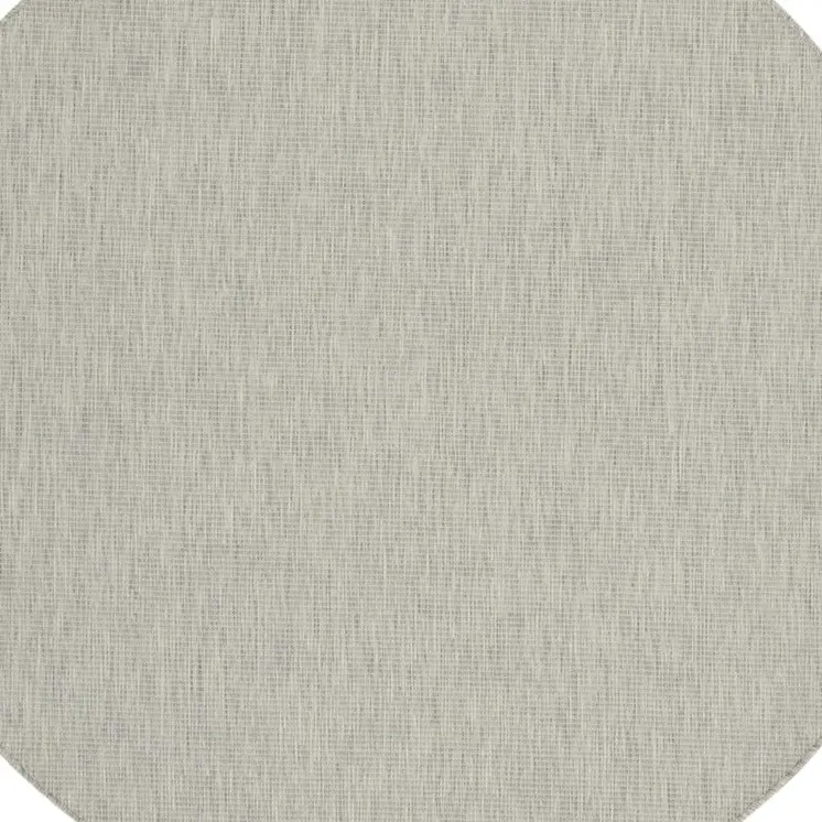 8' X 11' Ivory Tan and Gray Wool Geometric Area Rug