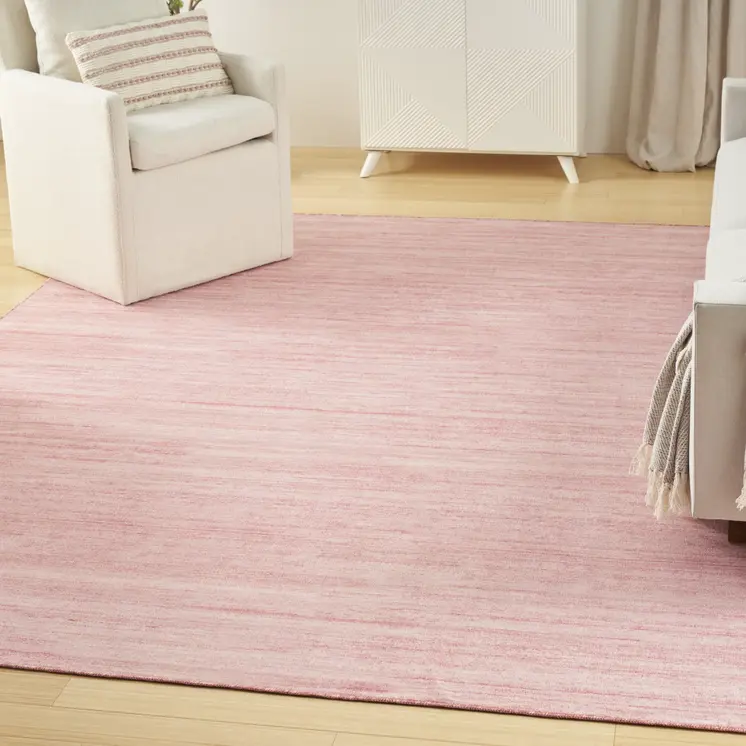 8' X 10' Pink Washable Area Rug