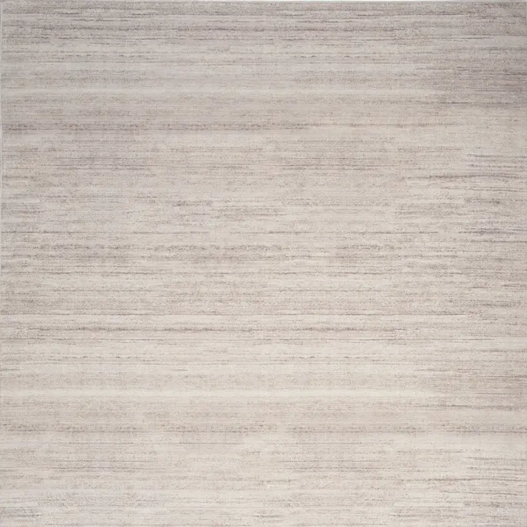 8' X 10' Ivory and Light Brown Washable Area Rug