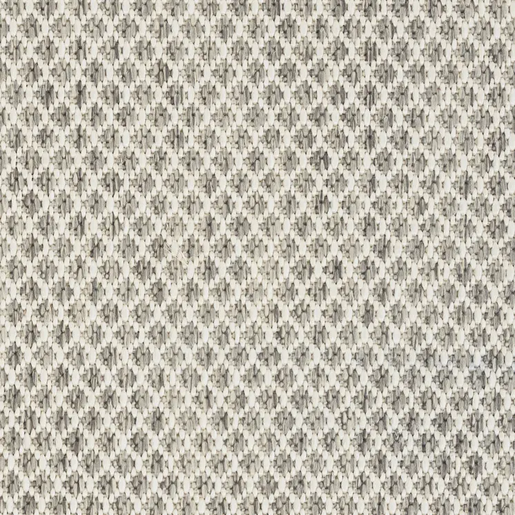 12' X 15' Ivory And Silver Geometric Indoor Outdoor Area Rug