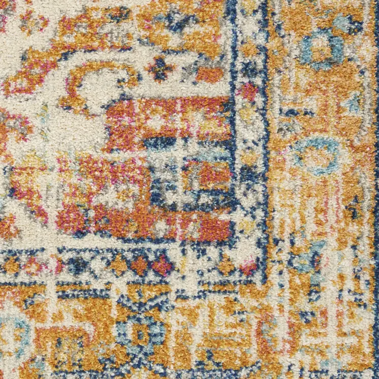 4' X 6' Gray And Charcoal Floral Area Rug