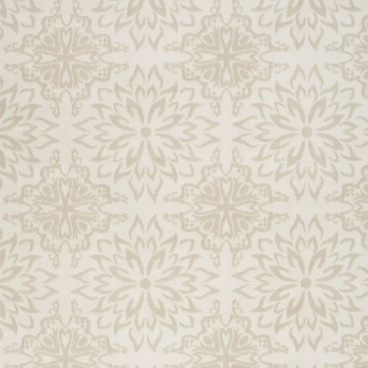 8' X 10' Beige And Ivory Floral Area Rug