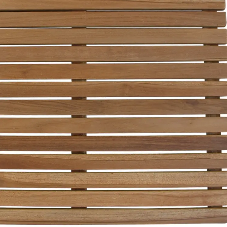 Natural Teak 24" Square Shower Mat
