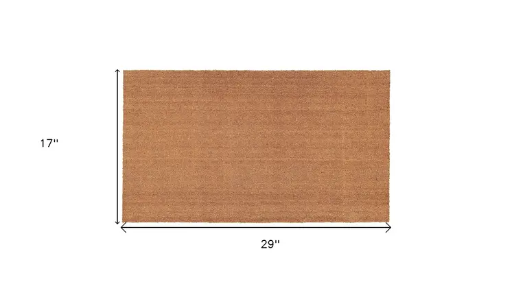17" X 29" Natural Coir Outdoor Door Mat