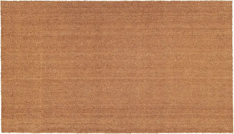 24" X 36" Natural Coir Solid Color Outdoor Door Mat