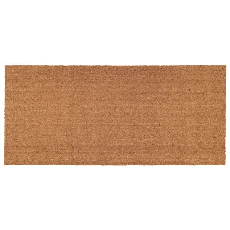 24" X 48" Natural Coir Solid Color Outdoor Door Mat
