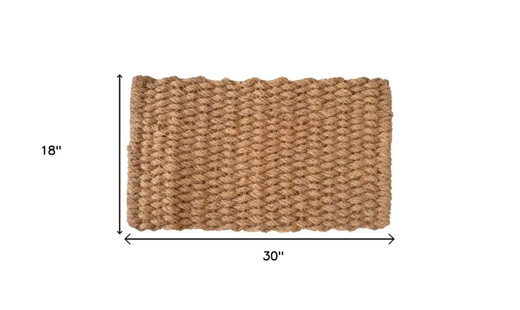 18" X 30" Brown Coir Weave Outdoor Door Mat