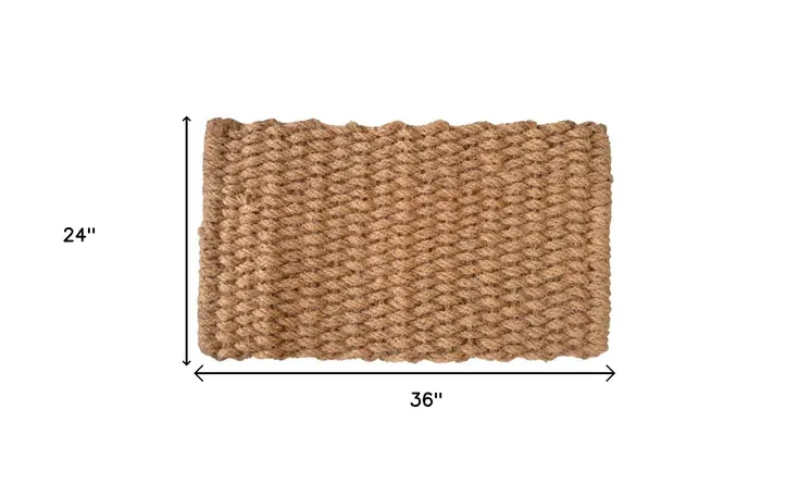 24" X 36" Brown Coir Weave Outdoor Door Mat
