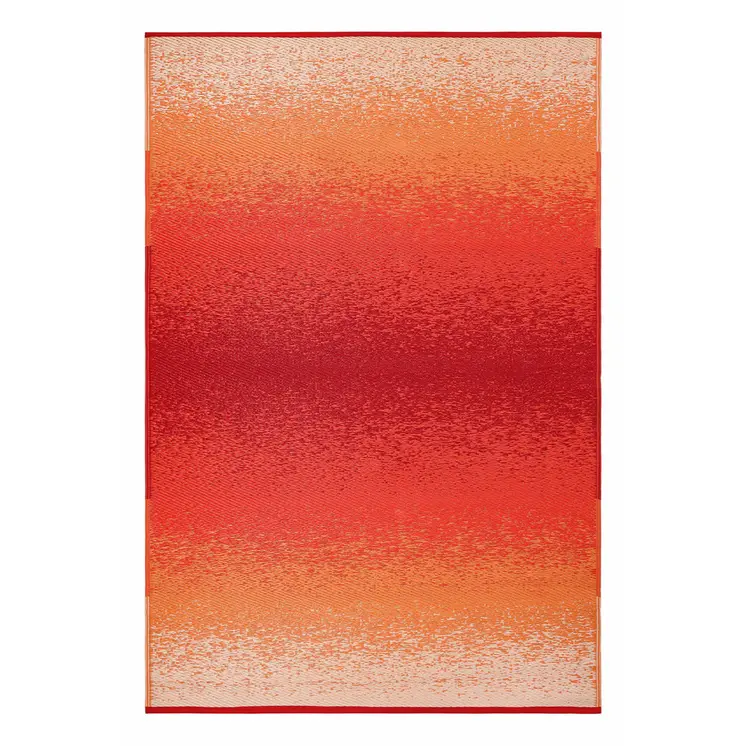 4' X 6' Orange Indoor Outdoor Area Rug
